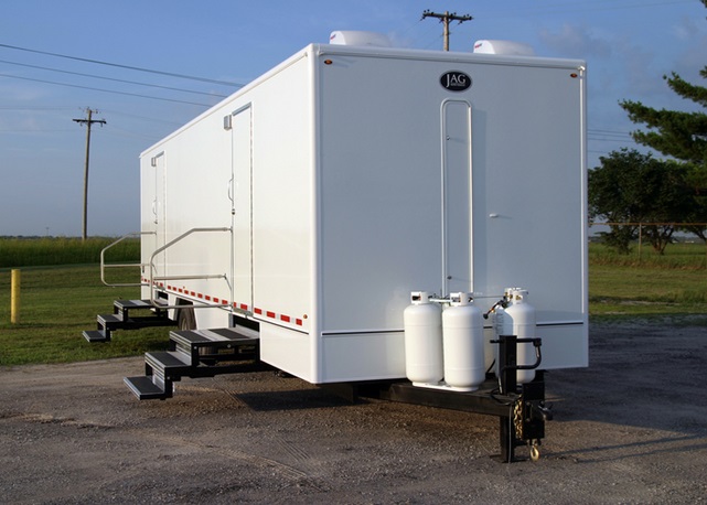 Largest 10 Stall Restroom Trailer Rental in Massachusetts